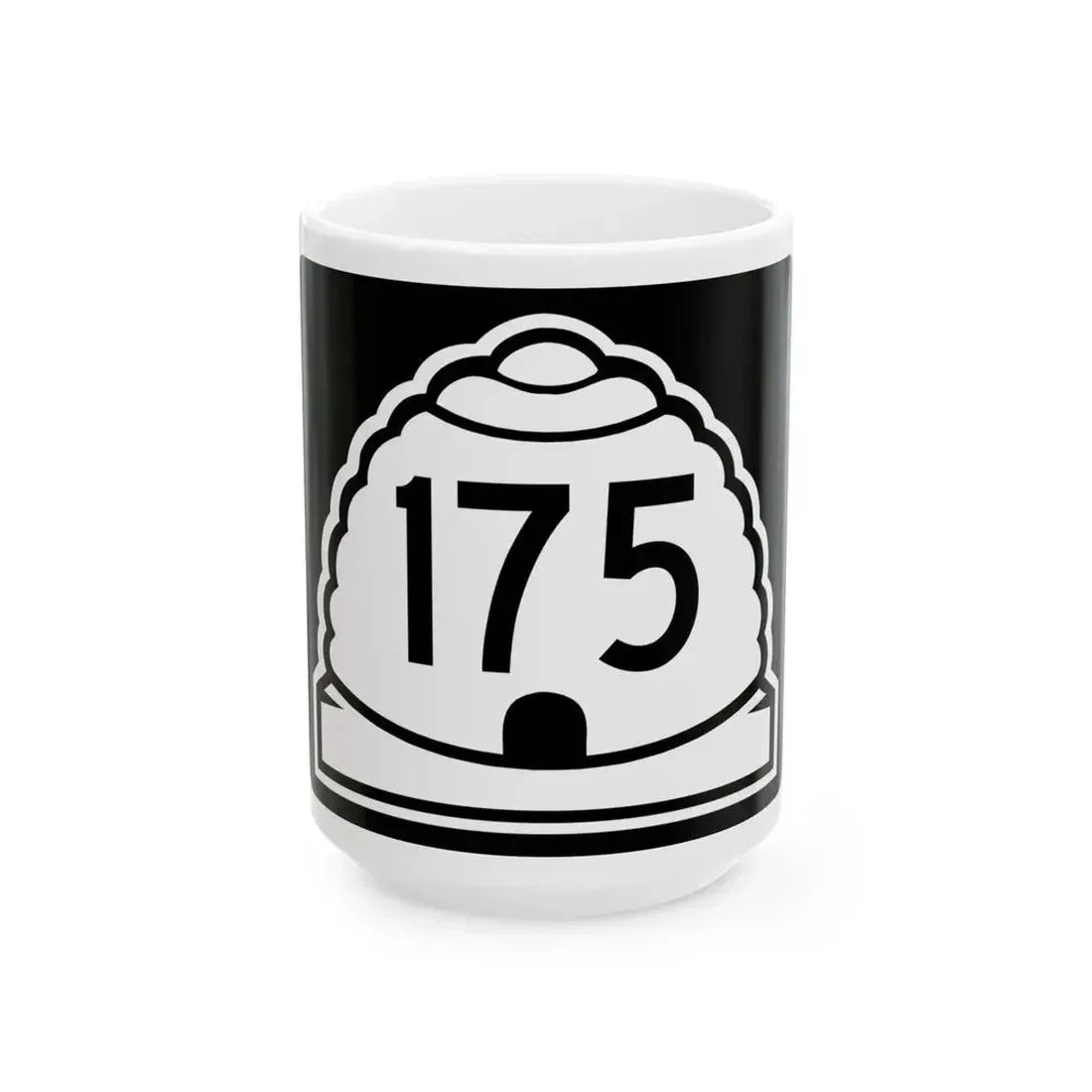Utah 175 (Utah) (Road Sign) White Coffee Mug 15oz - Go Mug Yourself