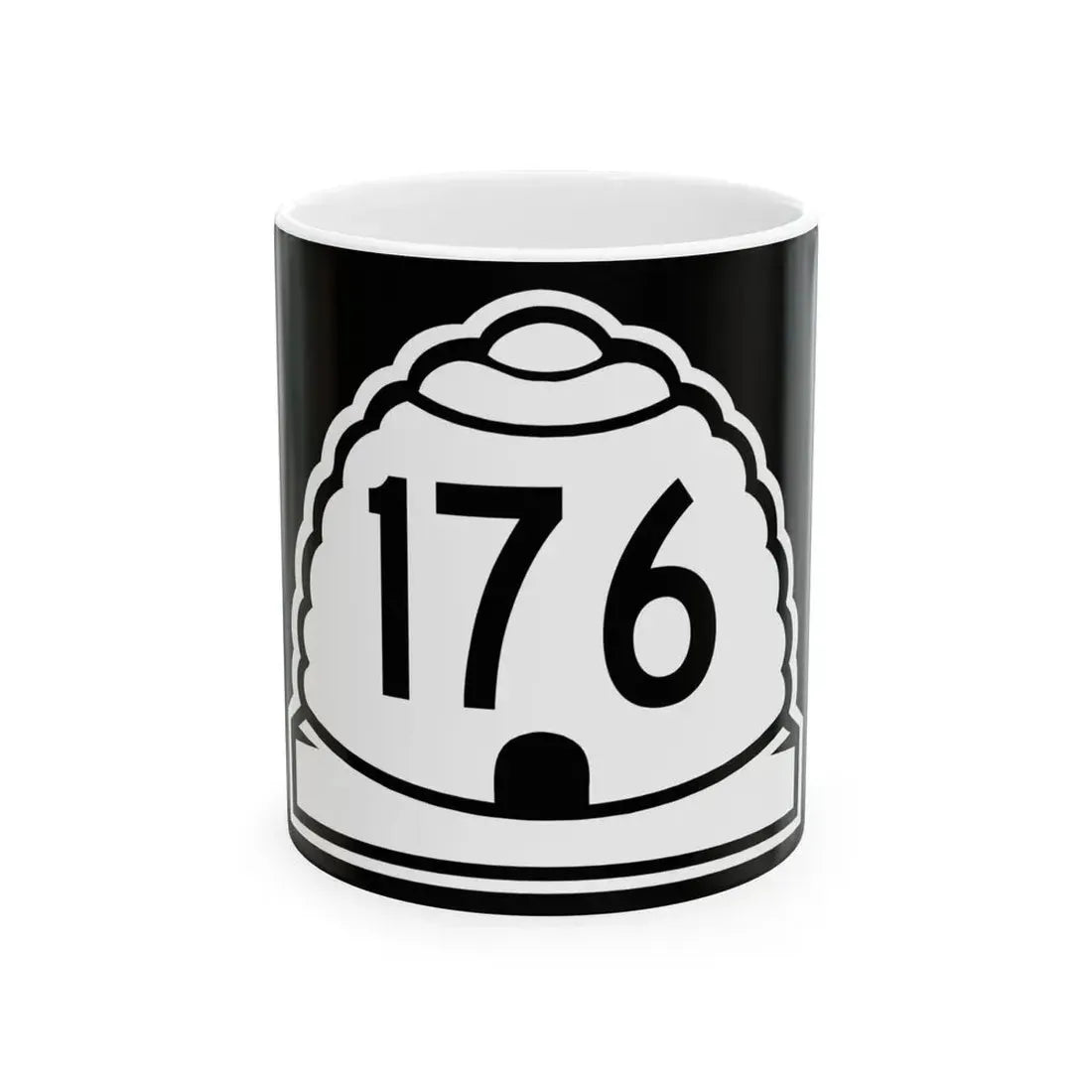 Utah 176 (Utah) (Road Sign) White Coffee Mug 11oz - Go Mug Yourself