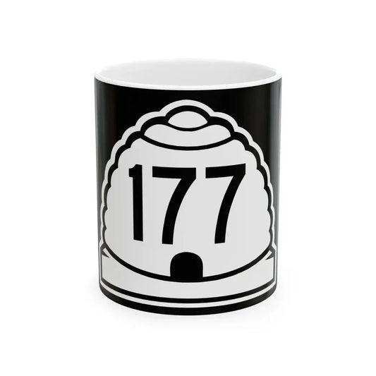 Utah 177 (Utah) (Road Sign) White Coffee Mug 11oz - Go Mug Yourself
