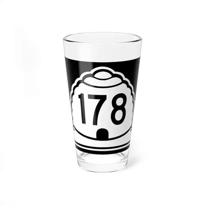 Utah 178 (Utah) (Road Sign) Pint Glass 16oz 16oz - Go Mug Yourself