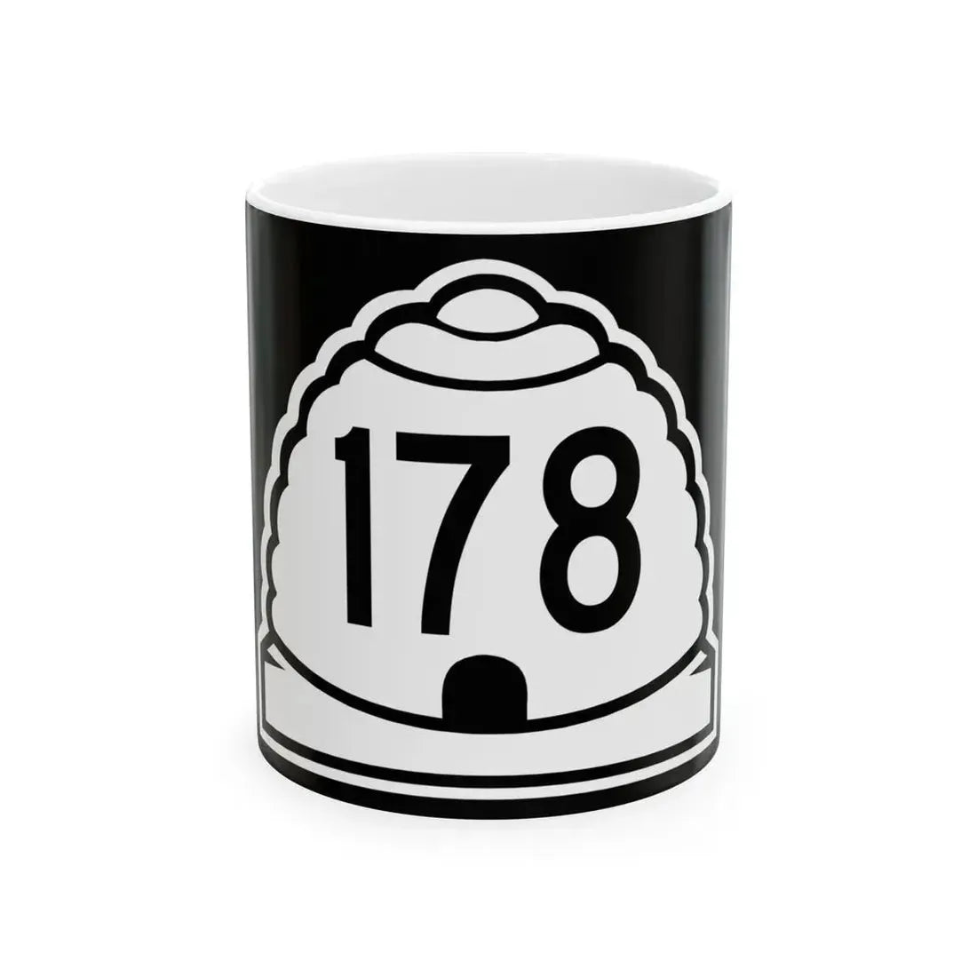 Utah 178 (Utah) (Road Sign) White Coffee Mug 11oz - Go Mug Yourself