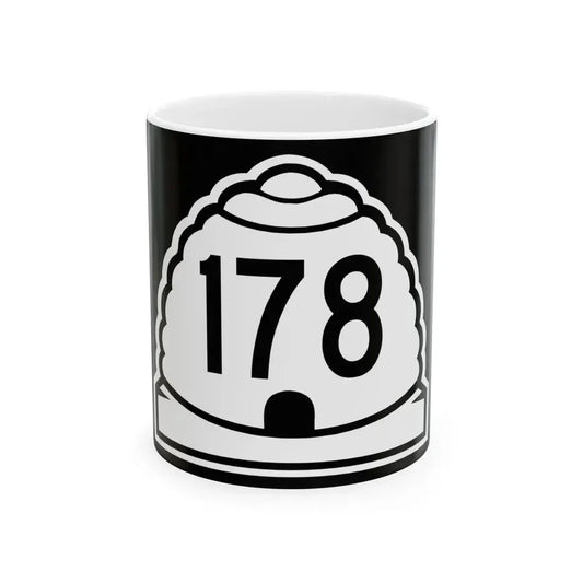 Utah 178 (Utah) (Road Sign) White Coffee Mug 11oz - Go Mug Yourself