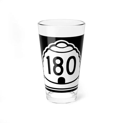 Utah 180 (Utah) (Road Sign) Pint Glass 16oz 16oz - Go Mug Yourself
