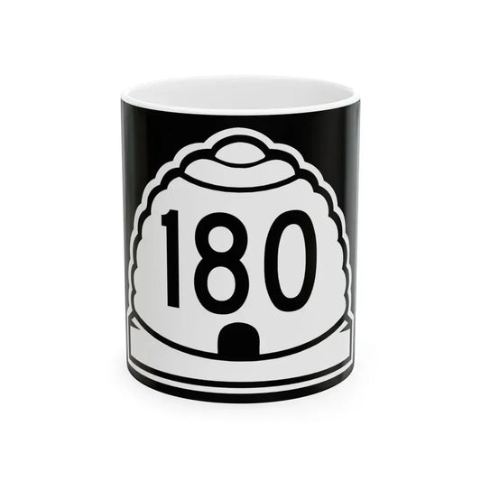 Utah 180 (Utah) (Road Sign) White Coffee Mug 11oz - Go Mug Yourself