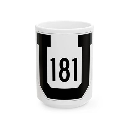 Utah 181 1954 (Utah) (Road Sign) White Coffee Mug 15oz - Go Mug Yourself