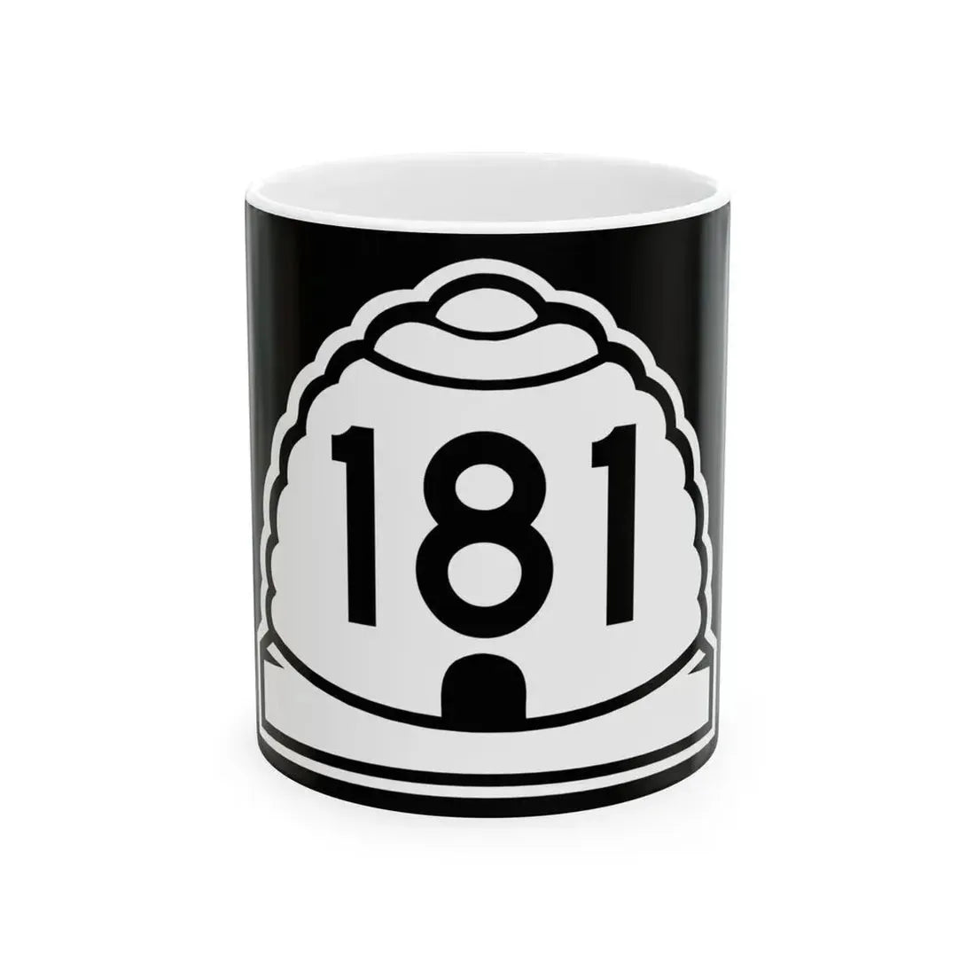 Utah 181 (Utah) (Road Sign) White Coffee Mug 11oz - Go Mug Yourself