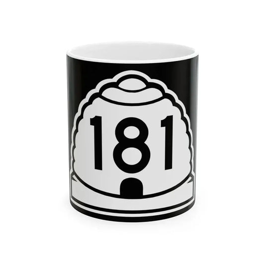 Utah 181 (Utah) (Road Sign) White Coffee Mug 11oz - Go Mug Yourself