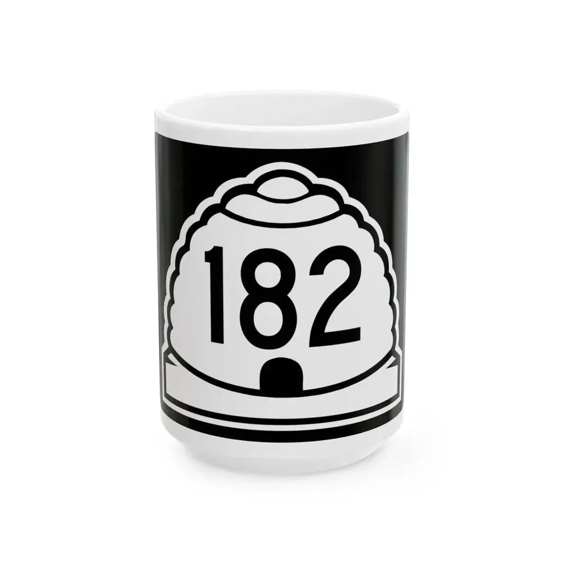 Utah 182 (Utah) (Road Sign) White Coffee Mug 15oz - Go Mug Yourself
