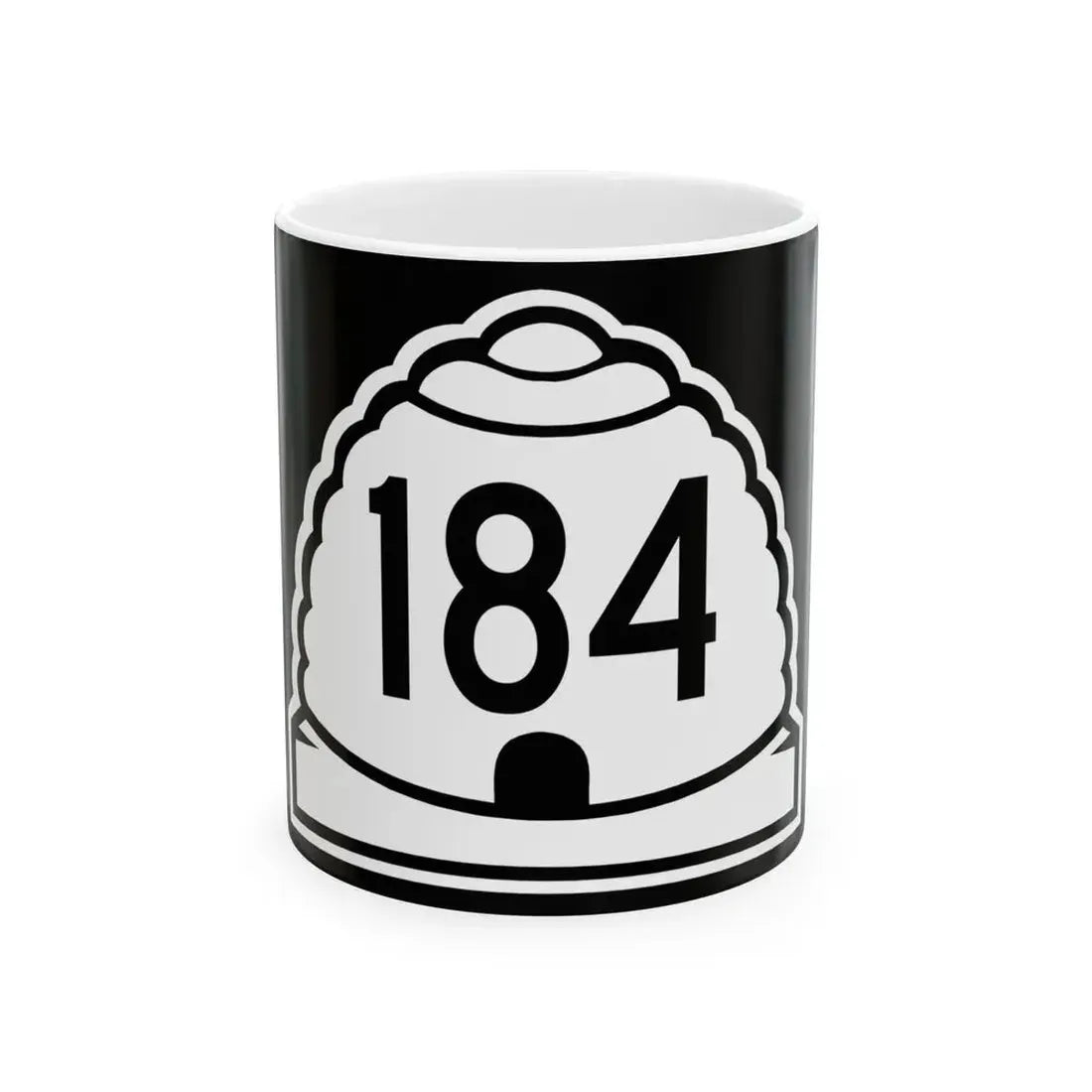 Utah 184 (Utah) (Road Sign) White Coffee Mug 11oz - Go Mug Yourself