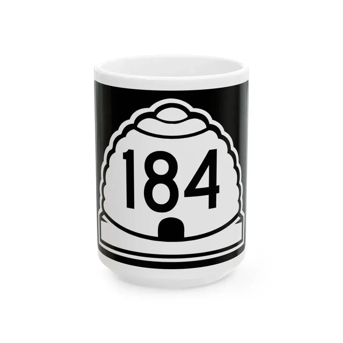 Utah 184 (Utah) (Road Sign) White Coffee Mug 15oz - Go Mug Yourself
