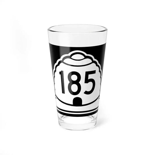 Utah 185 (Utah) (Road Sign) Pint Glss 16oz 16oz - Go Mug Yourself