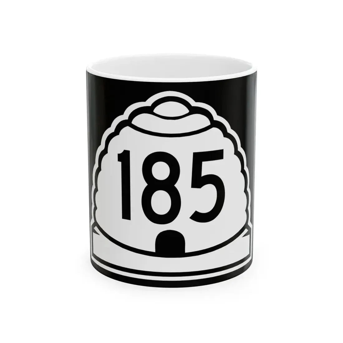 Utah 185 (Utah) (Road Sign) White Coffee Mug 11oz - Go Mug Yourself