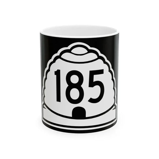 Utah 185 (Utah) (Road Sign) White Coffee Mug 11oz - Go Mug Yourself