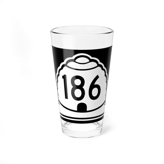 Utah 186 (Utah) (Road Sign) Pint Glss 16oz 16oz - Go Mug Yourself