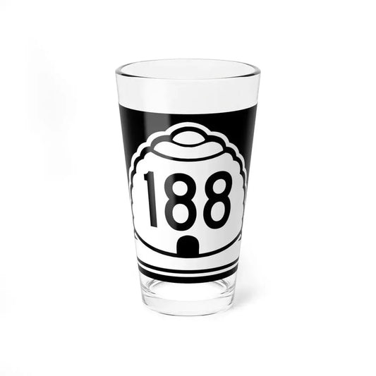 Utah 188 (Utah) (Road Sign) Pint Glss 16oz 16oz - Go Mug Yourself