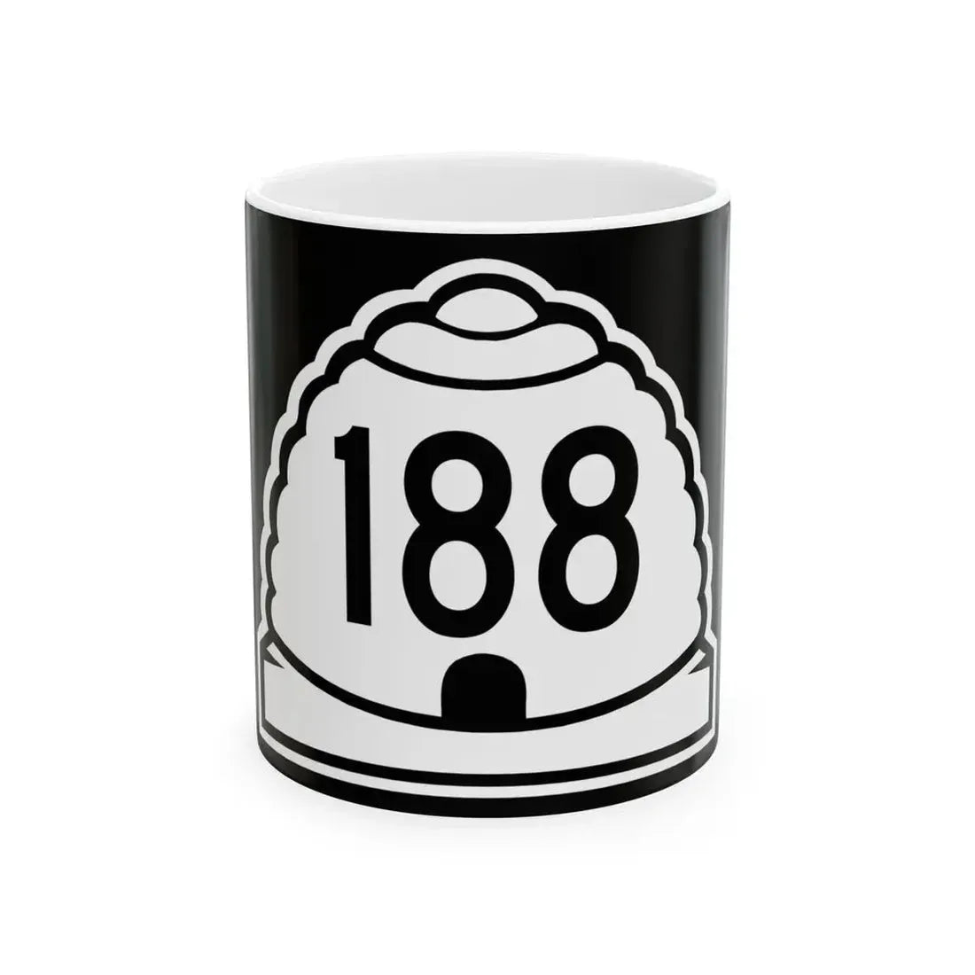 Utah 188 (Utah) (Road Sign) White Coffee Mug 11oz - Go Mug Yourself