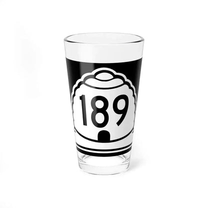 Utah 189 (Utah) (Road Sign) Pint Glass 16oz 16oz - Go Mug Yourself