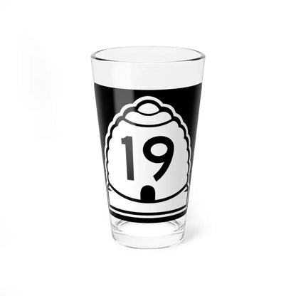 Utah 19 (Utah) (Road Sign) Pint Glass 16oz 16oz - Go Mug Yourself
