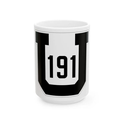 Utah 191 1926 (Utah) (Road Sign) White Coffee Mug 15oz - Go Mug Yourself