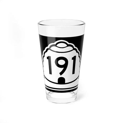 Utah 191 (Utah) (Road Sign) Pint Glass 16oz 16oz - Go Mug Yourself
