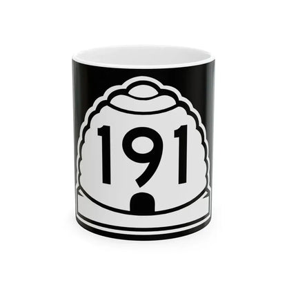 Utah 191 (Utah) (Road Sign) White Coffee Mug 11oz - Go Mug Yourself