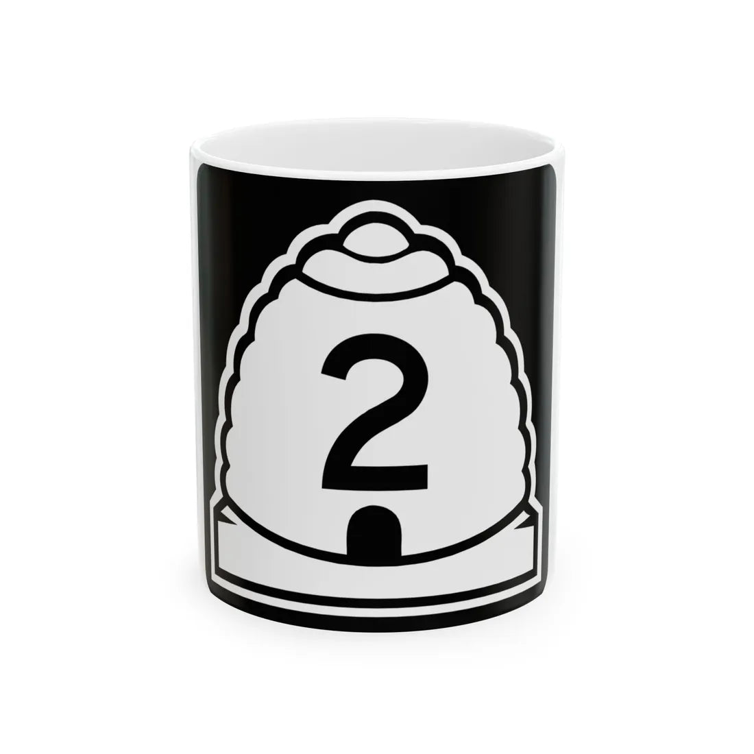 Utah 2 (Utah) (Road Sign) White Coffee Mug 11oz - Go Mug Yourself