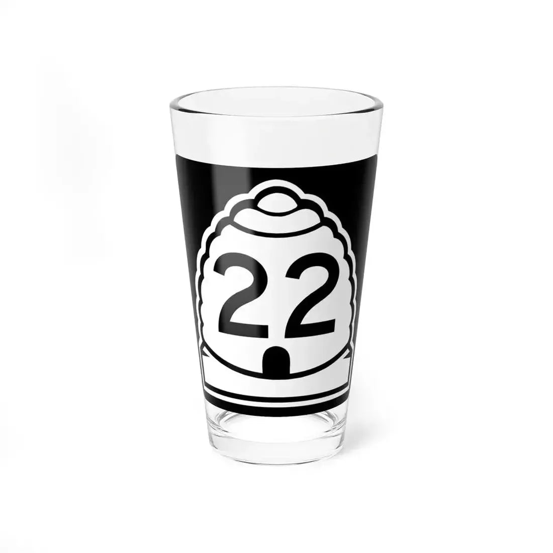 Utah 22 (Utah) (Road Sign) Pint Glass 16oz 16oz - Go Mug Yourself