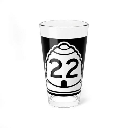 Utah 22 (Utah) (Road Sign) Pint Glss 16oz 16oz - Go Mug Yourself