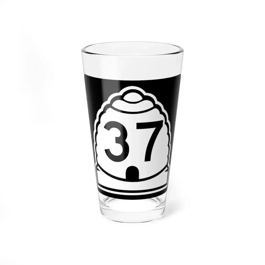 Utah 37 (Utah) (Road Sign) Pint Glass 16oz 16oz - Go Mug Yourself