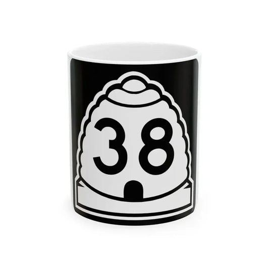 Utah 38 (Utah) (Road Sign) White Coffee Mug 11oz - Go Mug Yourself