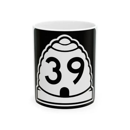 Utah 39 (Utah) (Road Sign) White Coffee Mug 11oz - Go Mug Yourself