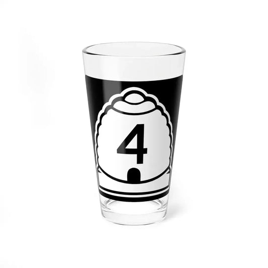 Utah 4 (Utah) (Road Sign) Pint Glss 16oz 16oz - Go Mug Yourself