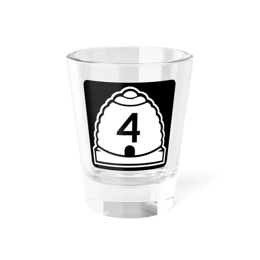 Utah 4 (Utah) (Road Sign) Shot Glass 1.5oz 1.5oz - Go Mug Yourself
