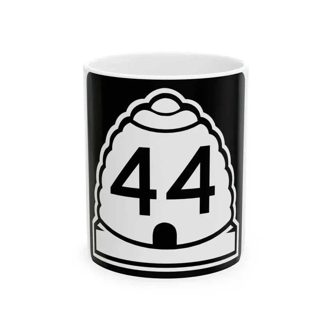 Utah 44 (Utah) (Road Sign) White Coffee Mug 11oz - Go Mug Yourself