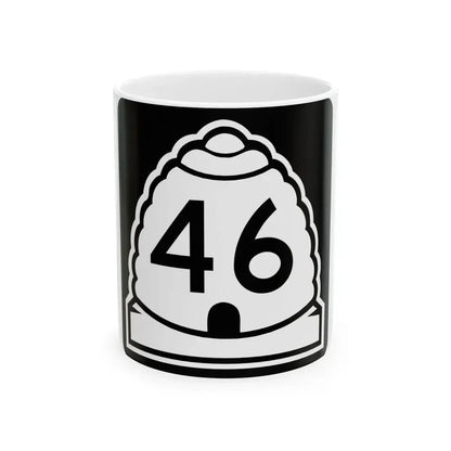 Utah 46 (Utah) (Road Sign) White Coffee Mug 11oz - Go Mug Yourself