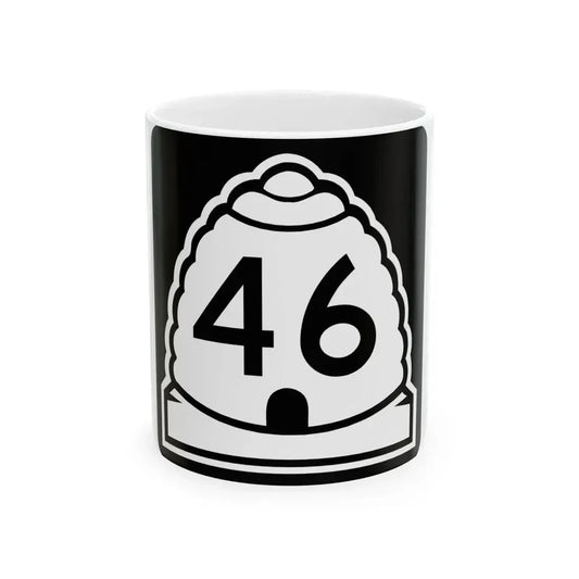 Utah 46 (Utah) (Road Sign) White Coffee Mug 11oz - Go Mug Yourself