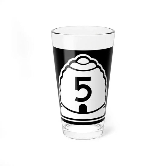 Utah 5 (Utah) (Road Sign) Pint Glss 16oz 16oz - Go Mug Yourself
