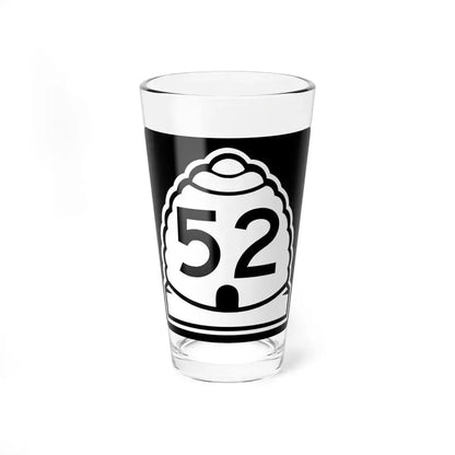 Utah 52 (Utah) (Road Sign) Pint Glass 16oz 16oz - Go Mug Yourself