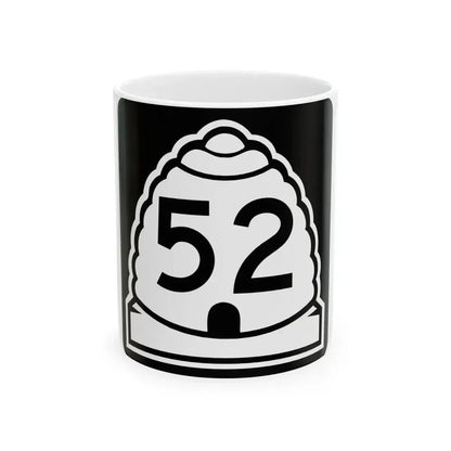 Utah 52 (Utah) (Road Sign) White Coffee Mug 11oz - Go Mug Yourself