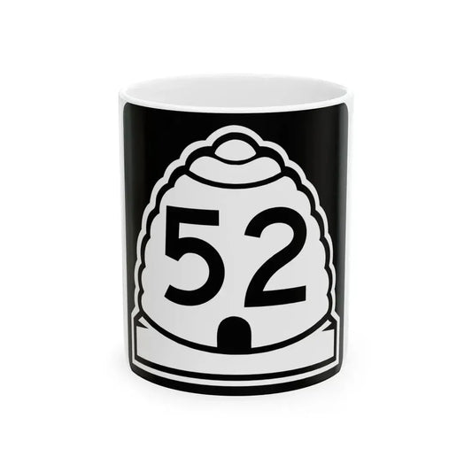 Utah 52 (Utah) (Road Sign) White Coffee Mug 11oz - Go Mug Yourself
