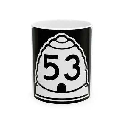 Utah 53 (Utah) (Road Sign) White Coffee Mug 11oz - Go Mug Yourself