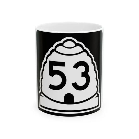Utah 53 (Utah) (Road Sign) White Coffee Mug 11oz - Go Mug Yourself