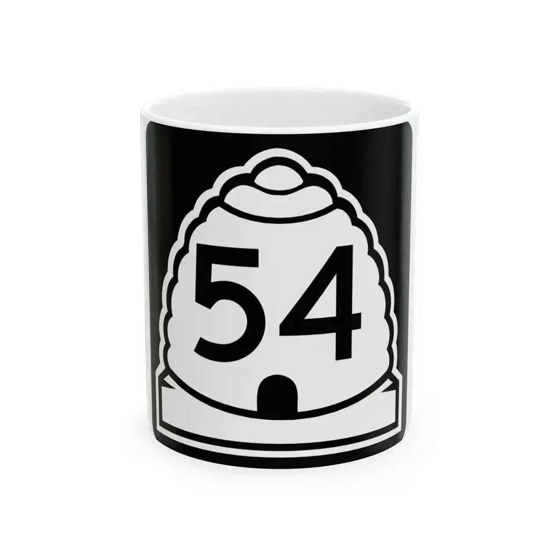 Utah 54 (Utah) (Road Sign) White Coffee Mug 11oz - Go Mug Yourself