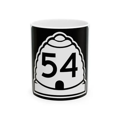 Utah 54 (Utah) (Road Sign) White Coffee Mug 11oz - Go Mug Yourself
