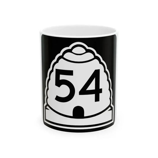 Utah 54 (Utah) (Road Sign) White Coffee Mug 11oz - Go Mug Yourself