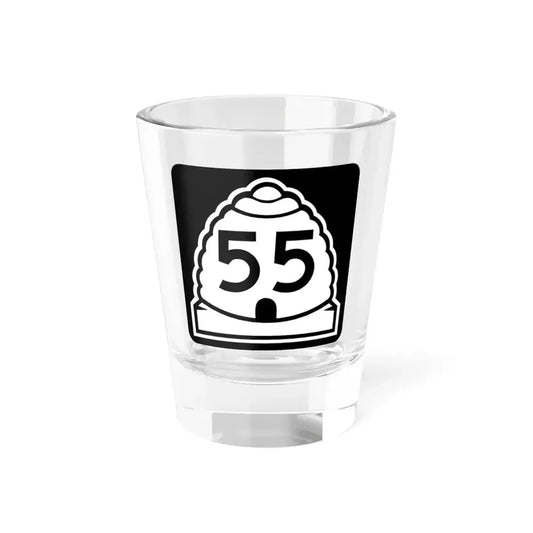 Utah 55 (Utah) (Road Sign) Shot Glass 1.5oz 1.5oz - Go Mug Yourself