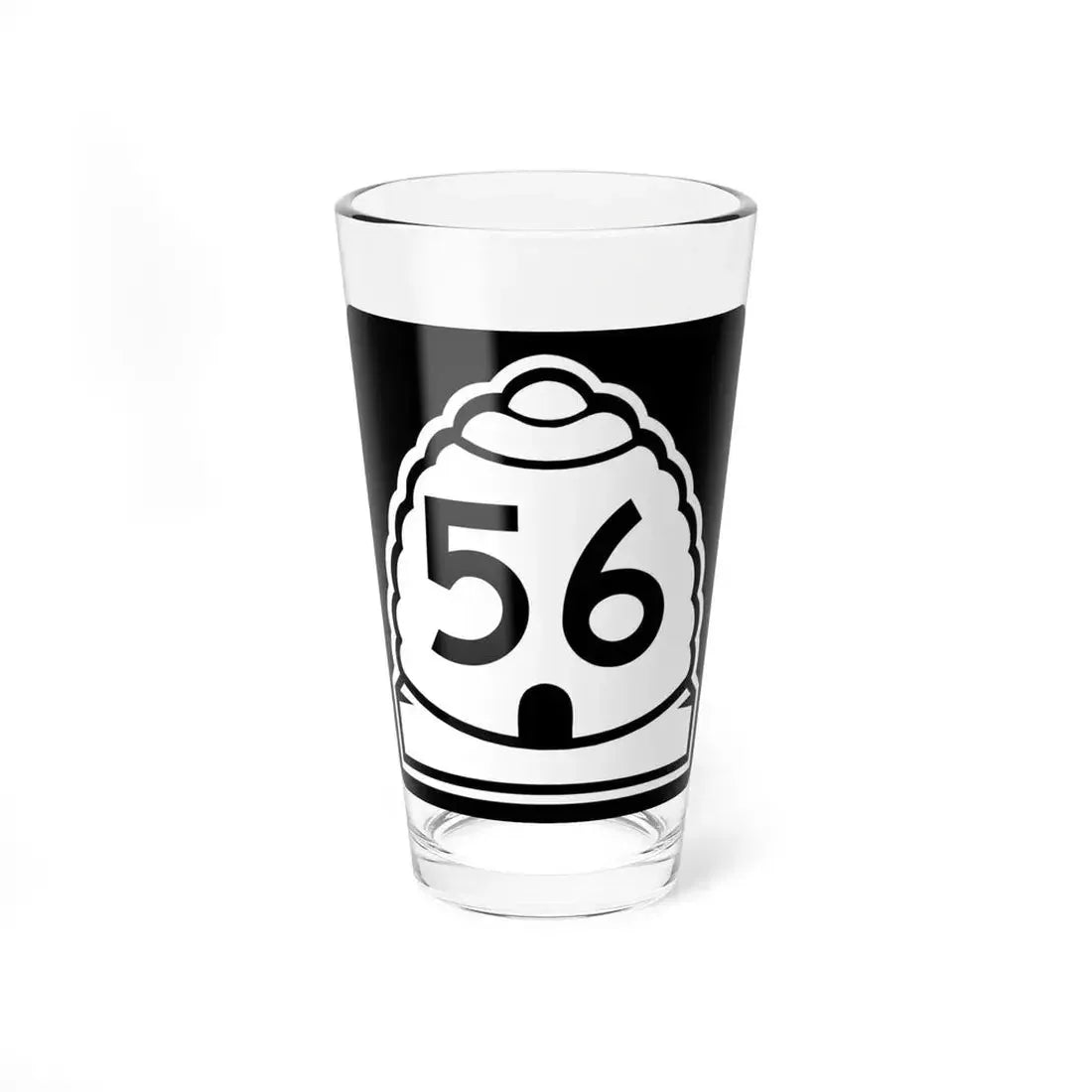 Utah 56 (Utah) (Road Sign) Pint Glass 16oz 16oz - Go Mug Yourself