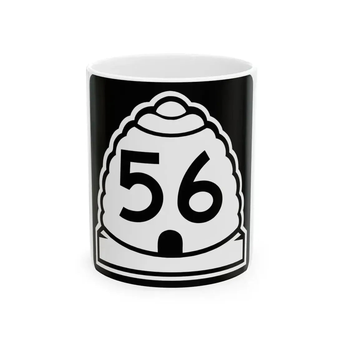 Utah 56 (Utah) (Road Sign) White Coffee Mug 11oz - Go Mug Yourself