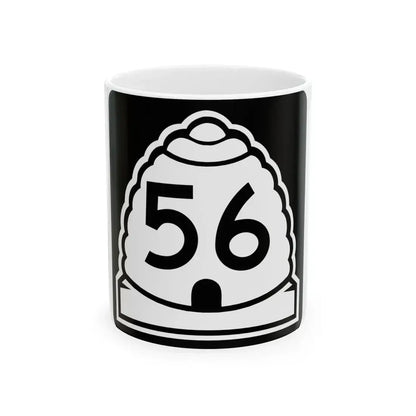 Utah 56 (Utah) (Road Sign) White Coffee Mug 11oz - Go Mug Yourself