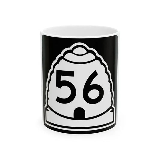 Utah 56 (Utah) (Road Sign) White Coffee Mug 11oz - Go Mug Yourself